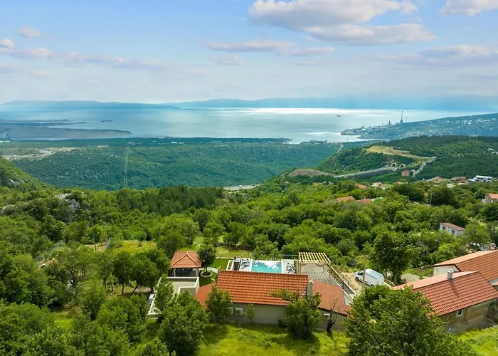 Garden - Infinity Pool, Jacuzzi, Sauna And Panoramic Sea View Hreljin